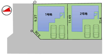 所沢市 中新井３丁目 新築一戸建て　１号棟